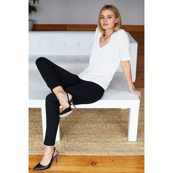 Emerson Fry Layering Pant Black Ponte XS pull on stretch - Picture 5 of 14